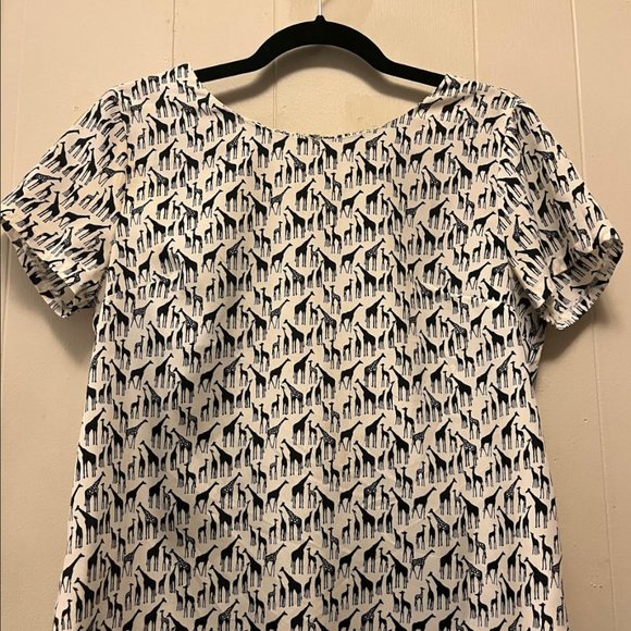J Crew Giraffe Shirt - Picture 1 of 1